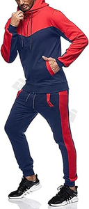 Unisex Full <b>Zip</b> Pullover Tracksuits 2-Piece Set with Graphic Prints 100% Cotton Sweat Suits for Winter Customizable Logo - Product Image 3