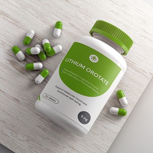 Étiquettes personnalisées, comprimés d'orotate de lithium - Product Image 5