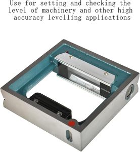 精密6 x 6英寸精密框架水平仪，精度0.0002英寸，用于检查机器水平度 - Product Image 1