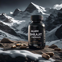 Cápsulas de Shilajit Puro del Himalaya Aprobadas por GMP, 100% Naturales, Orgánicas, Secadas al Sol, Ácido Fúlvico, Paquete de 30 Piezas, Inmunidad, Mujeres Embarazadas