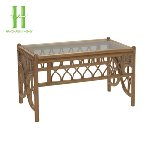 Mesa de Centro de Ratán Tejida Moderna para Sala de Estar, Ecológica, Duradera, Venta al por Mayor, Hecha en Vietnam - Product Image 1