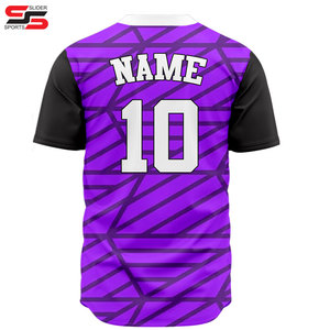 Custom Youth Printed Button <b>Down</b> Baseball Team Uniform Sports Shirts Sublimated Heat-transfer Mesh Baseball Jersey for Men - Product Image 6