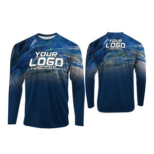 Sudadera CON CAPUCHA DE PESCA UPF50 + camisas de pesca al por mayor con capucha logotipo personalizado manga larga poliéster secado rápido al aire libre ligero - Product Image 1