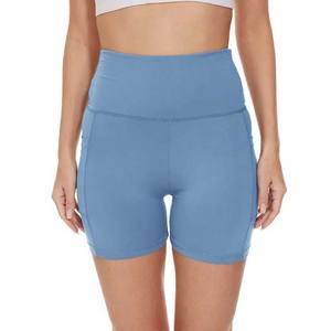 Custom Design Polyester Spandex Workout Gym Fitness Women's Shorts High <b>Waist</b> Cheap Price Women's Clothing Breathable Shorts - Product Image 6
