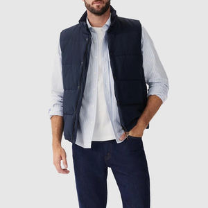 Chaleco acolchado con logotipo personalizado para hombre y mujer, chaleco cortavientos ligero de invierno con bolsillo de alta calidad - Product Image 3