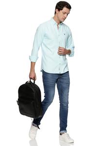 Camisas de satén de manga larga para hombre de primera calidad Exportadores indios Patrón liso de algodón Antiarrugas para ropa formal de primavera - Product Image 4