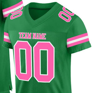 Nouveau design personnalisé, maillot de football américain à manches courtes, respirant, unisexe, de haute qualité, imprimé par sublimation, vêtements de sport - Product Image 3
