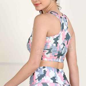 Sujetador deportivo con logotipo personalizado transpirable al por mayor, Sujetador deportivo de marca privada de alto impacto para mujer - Product Image 3