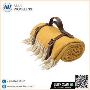 Manta de Lana Pura con Diseño Espigado, Gran Venta 2026, Disponible a Precio Accesible - Product Image 2