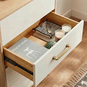 Tirador de Cajón Rectangular Minimalista Clásico Moderno de ZAMAK Ecológico con Base de Latón Dorado para Armario, Dormitorio, Baño, Sala de Estar - Product Image 6