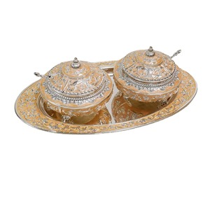 El tazón más demandado con bandeja, ideal para el uso diario y ocasiones especiales, añade un toque de lujo discreto al humilde acto de servir nueces. - Product Image 2