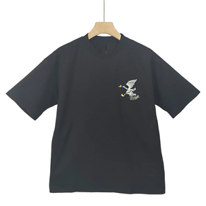 T-shirt à manches courtes et col en O décontracté de haute qualité pour hommes 100% coton respirant à séchage rapide T-shirt surdimensionné à motif d'impression personnalisé - Product Image 2