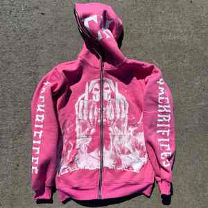 เสื้อฮู้ดแบบรูดซิปสำหรับผู้หญิงเสื้อสเวตเชิ้ตแบบสวมศีรษะโอเวอร์ไซส์ผ้าฝ้าย3D ออกแบบได้ตามต้องการ - Product Image 2