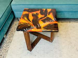 Dessus de table en époxy décoratif de bureau à domicile de meilleure qualité fait à la main au meilleur prix artisanat en pierre semi-précieuse - Product Image 6