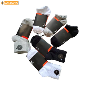 Chaussettes de sport tricotées respirantes SAMAVIA Mélange de coton en nylon Spandex Vêtements de sport durables et confortables OEM ODM Prix bas disponible - Product Image 3