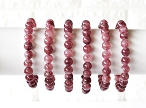Bulk Selling Pink Tourmaline Hand Polished 8mm Round Natural Crystal Beaded <b>Healing</b> <b>Bracelet</b> for Meditation Jewelry - Product Image 1
