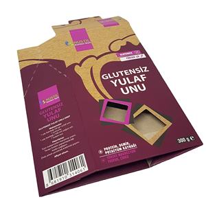 Emballage pliable en papier kraft de luxe recyclable en gros avec laminage mat et gaufrage pour produits alimentaires sains - Product Image 3
