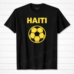 Camiseta de Fútbol de Haití 2026 al por Mayor para Hombre, Camiseta Negra de Fanático del Fútbol con Gráfico de Balón de Fútbol, Camisetas Deportivas Casuales - Product Image 1