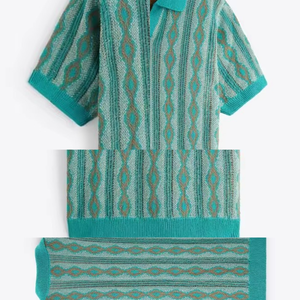 Tricots d'hiver respirants pour hommes imprimés de logo personnalisé Tendance 100% coton ODM approvisionnement tricoté pour pull polo - Product Image 6