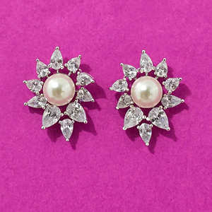 Wholesaler And Manufacturer Cubic Zirconia <b>Tops</b> With Rhodium 2 Tone Plating - Product Image 2