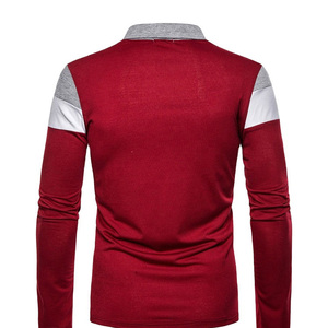 Chemises pour hommes personnalisées OEM, tissu jersey de haute qualité, durable, design uni, logo brodé, respirant, séchage rapide, 180g, durable - Product Image 5