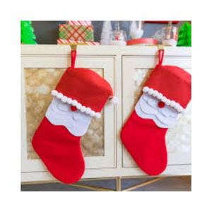 Vente en gros de chaussettes de Noël personnalisées avec lettres rouges en laine fine tricotée pour enfants aux Émirats arabes unis - Product Image 5