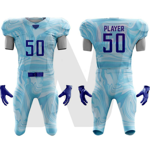 Conjunto de camisetas y pantalones de fútbol americano de estilo de diseño y logotipo personalizado, suministro directo de fábrica, uniforme de fútbol americano de secado rápido - Product Image 4