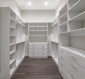 Venta Directa de Fábrica en China, Armarios Modernos y Económicos de Estilo Shaker Blanco para Vestidores, Fabricados en China - Product Image 2