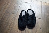 Çok Mevsim Kadın Babuş Hakiki Deri Parmak Arası Terlikler Yaz Kış İlkbahar ve Sonbahar İç Mekan Kullanımı İçin