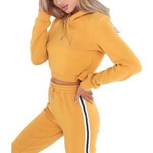 Survêtements pour femmes Tissu de qualité supérieure Coton polaire 450 GSM Survêtements tendance Logo brodé sur les survêtements - Product Image 6