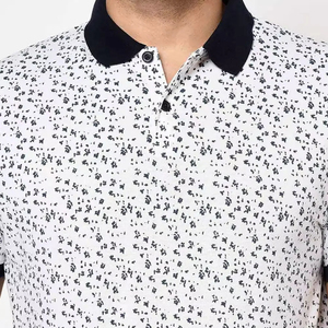Polo à sublimation rabattu sur mesure pour hommes Polo à manches courtes coupe ajustée de couleur unie sublimé - Product Image 6