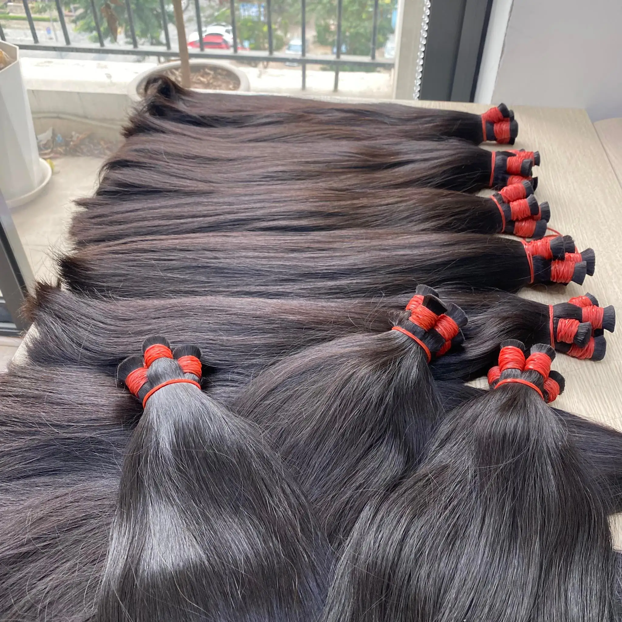 Top Quality Bulk Extension Raw Cuticle Aligned Hair Long Lasting 100% Pure Unprocessed Virgin Vietnam Human Hair