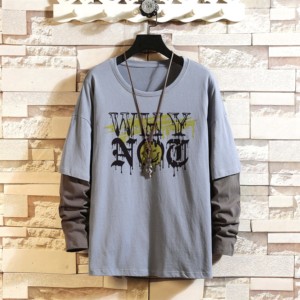 Camiseta de algodón de alta calidad de doble capa para hombre con logotipo personalizado 100% Color sólido orgánico Oversize 220/380/400 GSM camiseta para hombre - Product Image 2