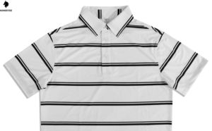 Polo de Golf táctico 3D de rendimiento para hombre, camiseta de manga corta de secado rápido, 100% poliéster, diseño sólido, técnicas bordadas - Product Image 4