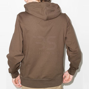 Nouveau design de sweats à capuche en coton pour hommes, vêtements d'hiver, vente en gros de pulls à capuche de couleur unie à manches longues pour hommes - Product Image 3