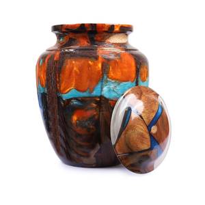 High Quality Rosewood and Resin Mix Urn <b>Box</b> For Human Handmade Urn <b>Box</b> For Funeral Small <b>Keepsake</b> - Product Image 4