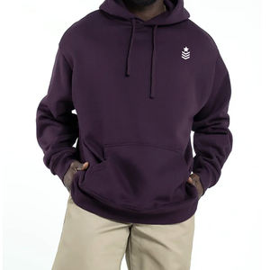 Sudadera con capucha de gran tamaño para hombre de algodón 100% de moda superior invierno ligero con estampado Digital patrón sólido precios razonables para la venta - Product Image 1