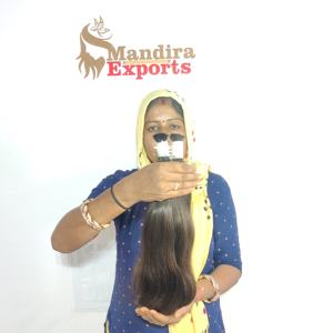 ผมต่อแบบอินเดียแท้จากธรรมชาติ100% ทอลูกไม้สองชั้นไม่ผ่านกระบวนการวัด - Product Image 4