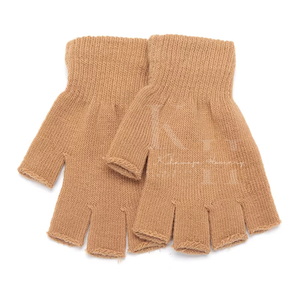 Gants de sécurité décontractés en coton tricoté respirant, mi-doigts, avec manchette élastique pour un ajustement sûr lors des tâches de manutention, de tri et d'emballage - Product Image 3