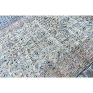 Alfombra Turca de 7x10.5 pies, Alfombra Vintage Extra Grande, Alfombra de Lana con Puntos Azules - Product Image 5