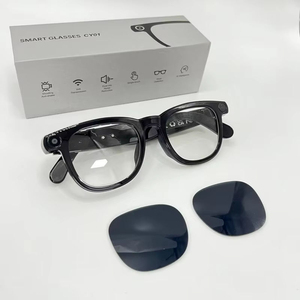 Lunettes intelligentes Cy01 avec double caméra 1080P, assistant IA, connectivité Wi-Fi, résistance à l'eau IPX4, monture en métal - Product Image 1