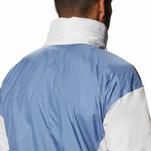 Veste streetwear hip-hop pour homme, veste à blocs de couleur, patchwork, double fermeture éclair, coupe-vent, veste surdimensionnée - Product Image 5