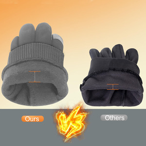 Gants de course ultra minces à doigt complet Écran tactile Athlétique Hiver Meilleur produit Respirant Gants de course élégants - Product Image 4