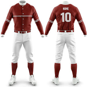 Uniforme de baseball de bonne qualité, vêtements d'équipe de qualité supérieure, ensemble d'uniformes de baseball en gros et à bas prix - Product Image 4