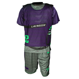 Unisex Plus Size Lacrosse Team Uniform Quick Dry Breathable Four-Way Stretch Elastic Waist Jersey Shorts Set Bulk Custom Logo - Product Image 1