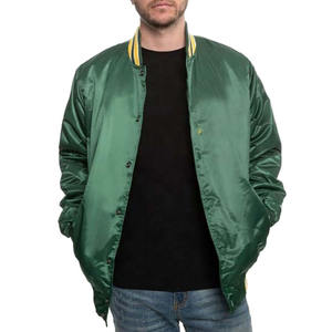 Bombardier en satin de haute qualité personnalisé, veste universitaire de sport pour unisexe, veste Letterman brodée en tissu satiné, veste en satin - Product Image 3