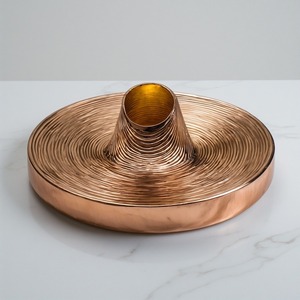 Magnifique ensemble de brûleurs à encens en laiton, travail d'incrustation métallique complexe, art moderne, style antique, design portable, durable et longue durée - Product Image 6