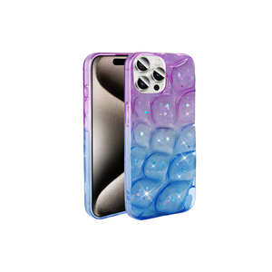 Étui de protection en silicone à motif brillant 3D de luxe TCMK Hacar Series pour iPhone 15 Pro Max Blackshark Realme Marble Ins 7 Plus - Product Image 3