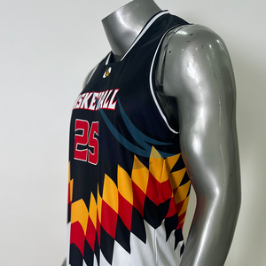 Conjunto de Uniforme de Baloncesto Personalizado al por Mayor, Transpirable, Talla Grande, Secado Rápido, 100% Poliéster, Camiseta de Baloncesto sin Mangas y Pantalones Cortos - Product Image 5