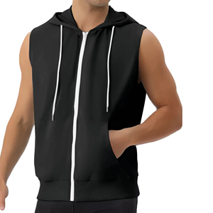 Haut sans manches pour homme style urbain, coupe musclée, vêtement de sport pour l'entraînement, le fitness et le quotidien, débardeur musclé pour homme - Product Image 1